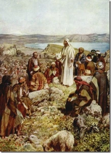 Jesus teaching the Word